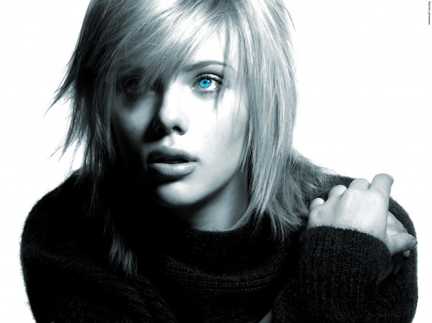 Обои картинки фото девушки, scarlett johansson, актриса, блондинка, лицо