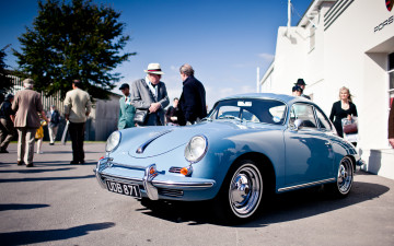 Картинка 1964 porsche 356c coupe автомобили выставки уличные фото ретро