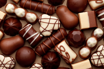 Картинка еда конфеты шоколад сладости ассорти