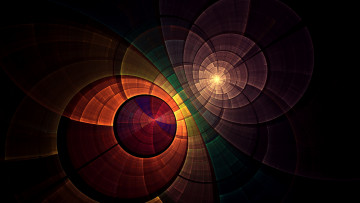 Картинка 3д графика abstract абстракции круги линии