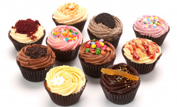 Картинка еда пирожные кексы печенье разнообразие