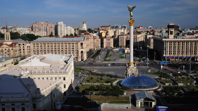 Обои картинки фото города, киев, украина, площадь, независимости