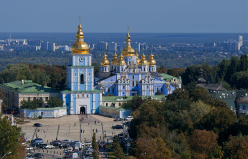 Картинка города киев украина собор михайловская площадь