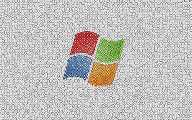 Обои картинки фото компьютеры, windows, xp, сетка, фон, логотип