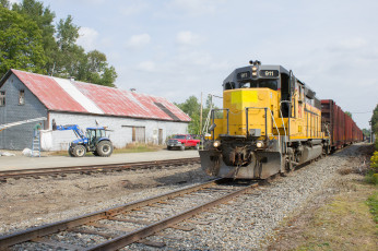 Картинка техника поезда состав дорога железная рельсы локомотив