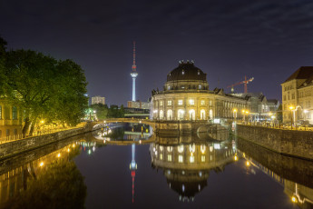 Картинка города берлин+ германия телебашня панорама