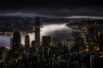 Картинка hong+kong города гонконг+ китай панорама