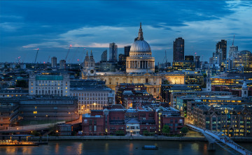 Картинка st+paul`s+cathedral города лондон+ великобритания простор