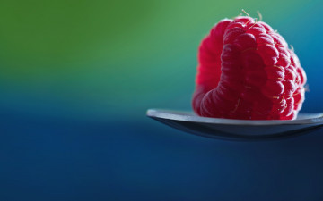 Картинка еда малина ягода ложка