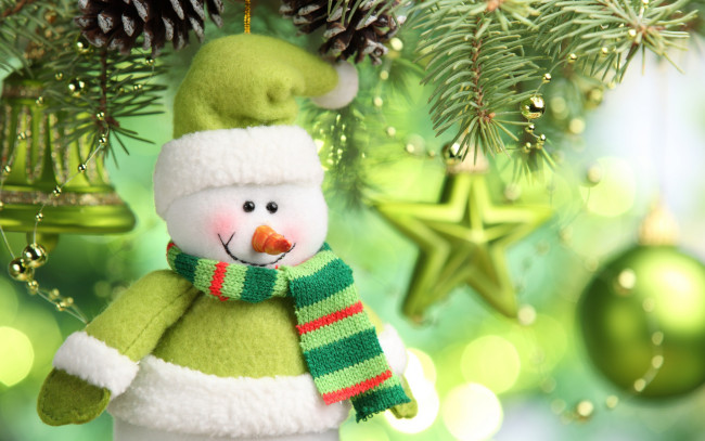 Обои картинки фото праздничные, снеговики, year, holidays, christmas, merry, happy, new