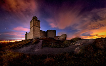 Картинка города замки+испании барсьенсе звёзды замок испания barcience