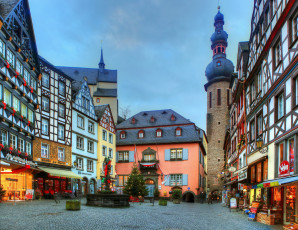 Картинка германия кохем города дома улица