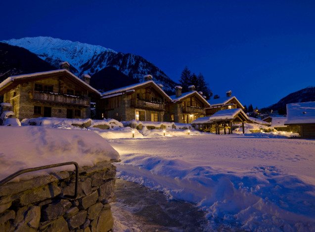 Обои картинки фото курмайор, courmayeur, италия, разное, сооружения, постройки, горы, дома, снег