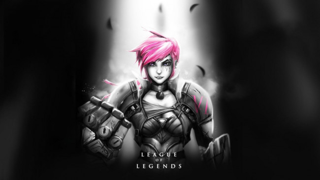 Обои картинки фото видео игры, league of legends, персонаж, vi