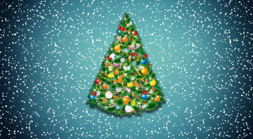 Картинка праздничные векторная+графика+ новый+год Ёлка рождество зима минимализм елка праздник украшения новый год фон снег