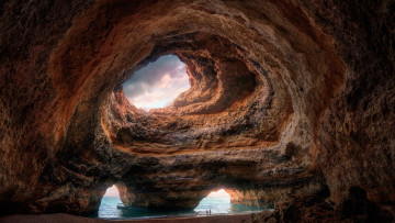 Картинка природа другое benagil caves португалия