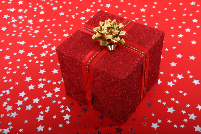 Обои картинки фото праздничные, подарки и коробочки, коробка, подарок, звездочки