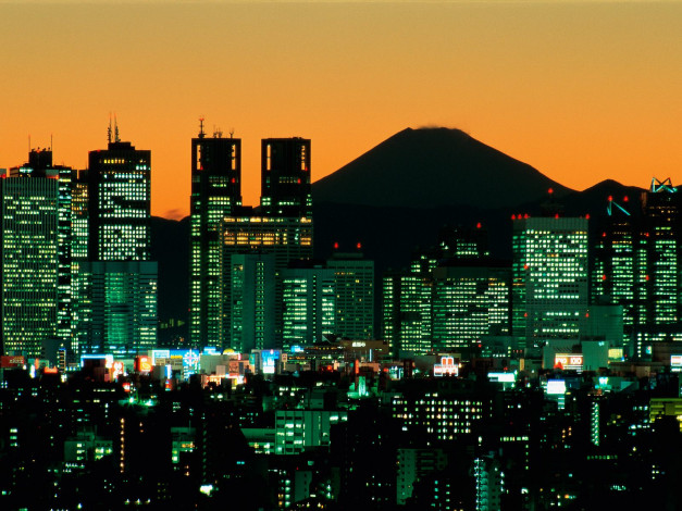 Обои картинки фото mount, fuji, tokyo, japan, города, токио, Япония