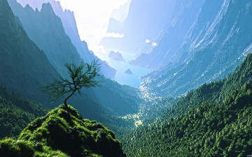 Картинка 3д графика nature landscape природа