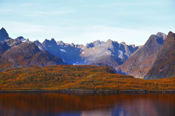 Картинка trollfjord норвегия природа горы озеро