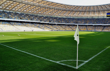 Картинка спорт стадионы флаг разметка угол стадион