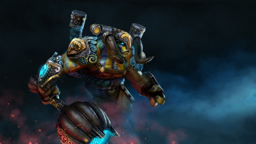 Картинка видео+игры dota+2 рога оружие существо персонаж арт elder titan dota 2