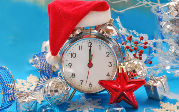 Картинка праздничные -+разное+ новый+год christmas рождество new year decoration часы новый год