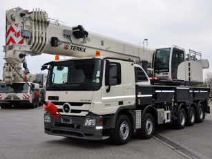 обоя техника, краны, terex, paul, 10x4-6, mit, actros, 5548, mercedes-benz, roadmaster, 5300