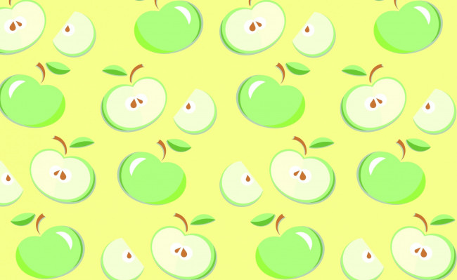 Обои картинки фото векторная графика, еда , food, фрукты, еда, вектор, яблоко