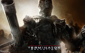 обоя кино фильмы, terminator salvation, терминатор, оружие