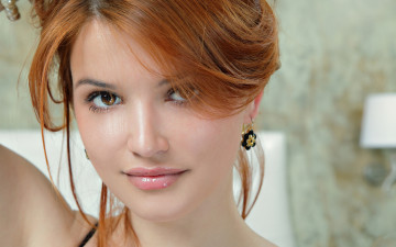 Картинка -Unsort+Лица+Портреты девушки unsort лица портреты взгляд рыжие волосы блеск для губ девушка лицо