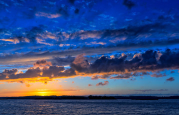 Картинка природа восходы закаты балтийское море финляндия finland baltic sea закат облака