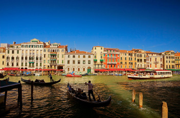 Картинка города венеция+ италия гондолы канал