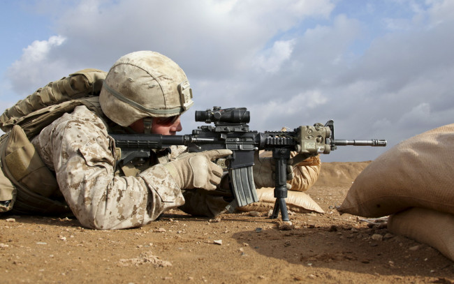 Обои картинки фото оружие, армия, спецназ, солдат, united, states, marine, corps