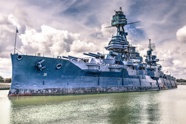 Обои картинки фото uss texas battleship, корабли, крейсеры,  линкоры,  эсминцы, линкор