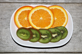 Картинка еда фрукты +ягоды киви апельсин