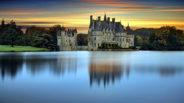 обоя bretesche castle, chateau de la bretesche, города, замки франции, chateau, de, la, bretesche, castle