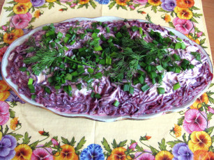 Картинка еда салаты +закуски блюдо салат укроп зеленый лук