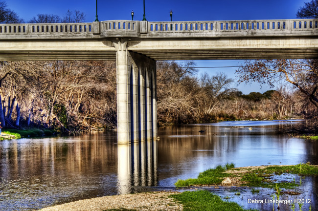 Обои картинки фото san, gabriel, river, города, мосты, georgetown, texas