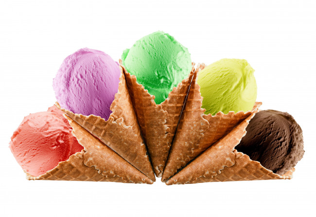 Обои картинки фото еда, мороженое,  десерты, рожок, вафельный, лакомство, шоколадное, клубничное, фисташковое