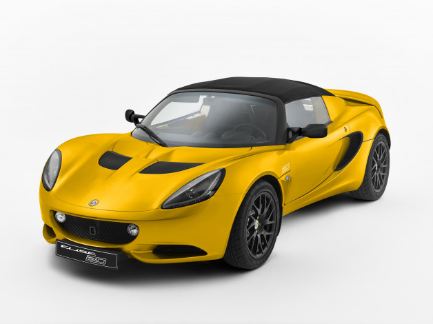 Обои картинки фото автомобили, lotus, желтый, 2015г, elise, 20th, anniversary