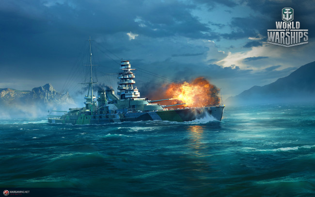 Обои картинки фото видео игры, world of warships, онлайн, action, world, of, warships, симулятор