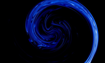 Картинка 3д+графика абстракция+ abstract картинка неоновая спираль черный фон изгибы