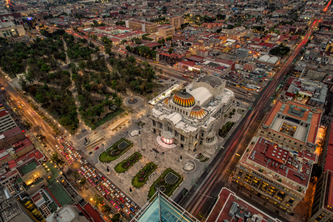 Обои картинки фото palacio de bellas artes,  mexico city, города, мехико , мексика, простор