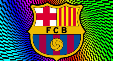 обоя спорт, эмблемы клубов, barcelona, fc, фон, логотип
