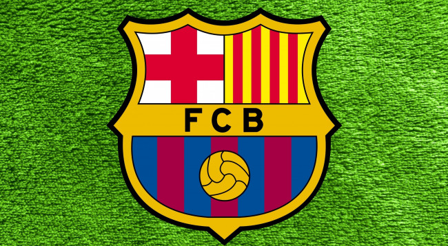 Обои картинки фото спорт, эмблемы клубов, barcelona, fc, фон, логотип