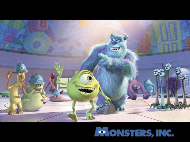 Обои картинки фото мультфильмы, monsters, inc