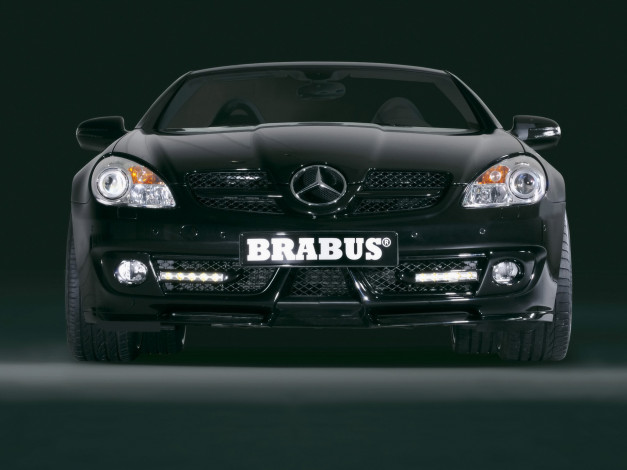 Обои картинки фото 2008, brabus, mercedes, benz, slk, автомобили