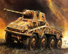 Картинка sdkfz 234 puma техника военная