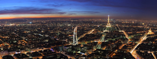 Обои картинки фото paris, sky, line, ifel, tower, города, париж, франция, ночной, панорама